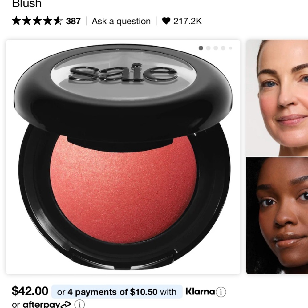 Saie Supersuede Blush Powder (BNIB) - Stella